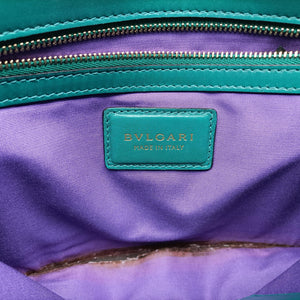 Vintage Bvlgari SERPENTI FOREVER Green leather shoulderbag | stylenewstar