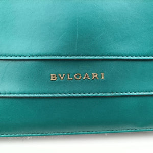 Vintage Bvlgari SERPENTI FOREVER Green leather shoulderbag | stylenewstar