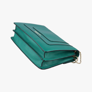 Vintage Bvlgari SERPENTI FOREVER Green leather shoulderbag | stylenewstar