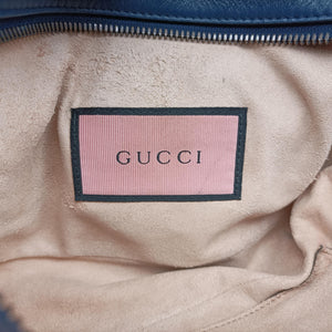 Vintage Gucci GG Marmont Blue Leather 447632 shoulderbag | stylenewstar