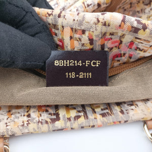 Pre-owned Fendi Zucchino Brown×Multicolour canvas 8BH214 handbag | stylenewstar