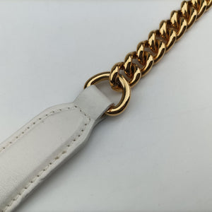 Vintage VERSACE Palazzo Medusa White leather shoulderbag | stylenewstar