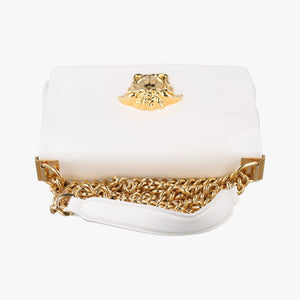 Vintage VERSACE Palazzo Medusa White leather shoulderbag | stylenewstar