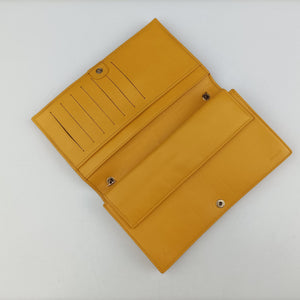 Vintage Fendi Embossed Logo Yellow lambskin 3M9219 shoulderbag | stylenewstar