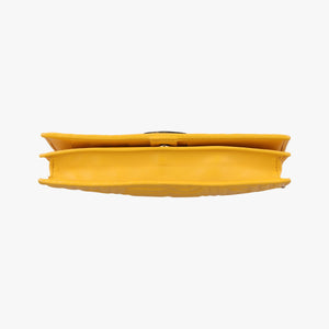 Vintage Fendi Embossed Logo Yellow lambskin 3M9219 shoulderbag | stylenewstar