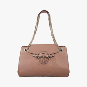 Pre-owned Gucci Emily Pink Leather 295403 shoulderbag | stylenewstar