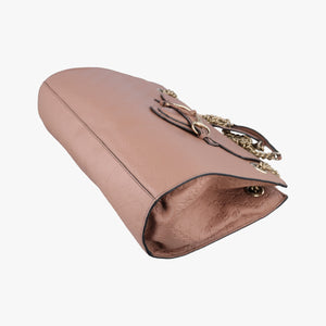 Pre-owned Gucci Emily Pink Leather 295403 shoulderbag | stylenewstar