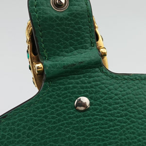Pre-owned Gucci Dionysus Green Leather 401231 shoulderbag | stylenewstar