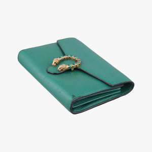 Pre-owned Gucci Dionysus Green Leather 401231 shoulderbag | stylenewstar