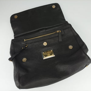 Pre-owned Dolce & Gabbana SICILY Black Leather shoulderbag | stylenewstar