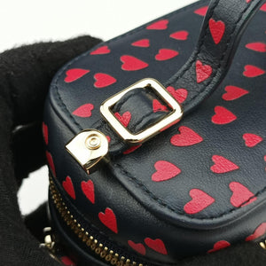 Pre-owned Christian Dior Micro Lady Dior Vanity Case Black×red Leather shoulderbag | stylenewstar