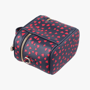 Pre-owned Christian Dior Micro Lady Dior Vanity Case Black×red Leather shoulderbag | stylenewstar
