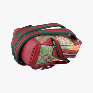 Pre-owned Gucci GG Supreme Tian Beige × Red × Multi PVC coated canvas×Leather 427042 backpack/rucksack | stylenewstar