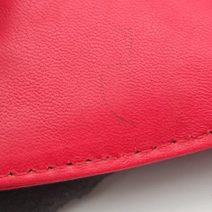 Pre-owned Fendi BAGUETTE Red Leather 8BK060 handbag | stylenewstar