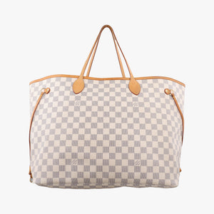 Pre-owned Louis Vuitton NEVERFULL GM Azur Damier Canvas N51108 shoulderbag | stylenewstar