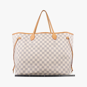 Pre-owned Louis Vuitton NEVERFULL GM Azur Damier Canvas N51108 shoulderbag | stylenewstar