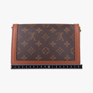 Pre-owned Louis Vuitton DAUPHINE brown monogram reverse M44586 bum bag/waist bag | stylenewstar