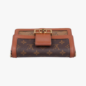 Pre-owned Louis Vuitton DAUPHINE brown monogram reverse M44586 bum bag/waist bag | stylenewstar