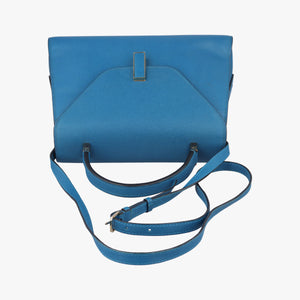 Pre-owned Valextra Iside Blue Calfskin shoulderbag | stylenewstar