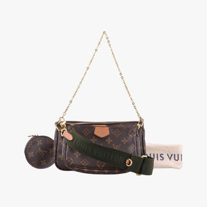 Vintage Louis Vuitton MULTI POCHETTE ACCESSOIRES Brown × Khaki Monogram Canvas M44840 shoulderbag | stylenewstar