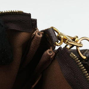 Vintage Louis Vuitton MULTI POCHETTE ACCESSOIRES Brown × Khaki Monogram Canvas M44840 shoulderbag | stylenewstar