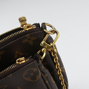 Vintage Louis Vuitton MULTI POCHETTE ACCESSOIRES Brown × Khaki Monogram Canvas M44840 shoulderbag | stylenewstar