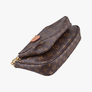 Vintage Louis Vuitton MULTI POCHETTE ACCESSOIRES Brown × Khaki Monogram Canvas M44840 shoulderbag | stylenewstar