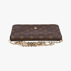 Pre-owned Louis Vuitton Pochette Felicie Brown Monogram Canvas M61276 shoulderbag | stylenewstar