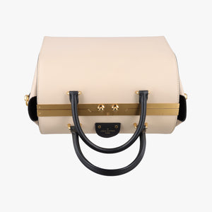 Pre-owned Louis Vuitton Speedy Doctor 25 Ivory × Black Cuir Orfevre Calfskin M53133 shoulderbag | stylenewstar