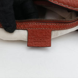 Pre-owned Gucci GG Running Beige×orange canvas×leather 247185 shoulderbag | stylenewstar