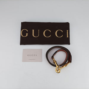 Pre-owned Gucci GG Running Beige×orange canvas×leather 247185 shoulderbag | stylenewstar