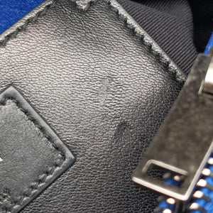 Pre-owned Yves Saint Laurent COLLEGE Blue Leather 428056 shoulderbag | stylenewstar