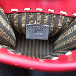 Pre-owned Fendi SUNSHINE SHOPPER Red Leather 8BS051 shoulderbag | stylenewstar