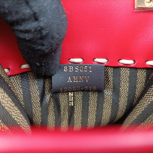 Pre-owned Fendi SUNSHINE SHOPPER Red Leather 8BS051 shoulderbag | stylenewstar