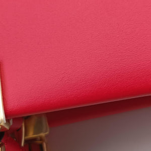 Pre-owned Fendi SUNSHINE SHOPPER Red Leather 8BS051 shoulderbag | stylenewstar