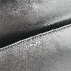 Pre-owned Yves Saint Laurent Betty Black Leather 315680 shoulderbag | stylenewstar
