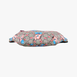 Pre-owned Gucci kids GG Deer Print Multicolor PVC coated canvas 502095 bum bag/waist bag | stylenewstar