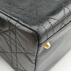 Pre-owned Christian Dior Lady Dior Black lambskin shoulderbag | stylenewstar