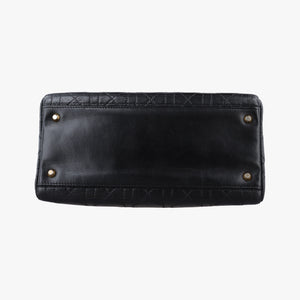 Pre-owned Christian Dior Lady Dior Black lambskin shoulderbag | stylenewstar