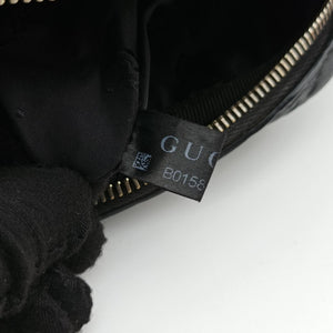 Secondhand Gucci GG Imprime Messenger Black Leather 201448 shoulderbag | stylenewstar