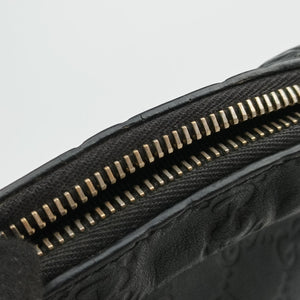 Secondhand Gucci GG Imprime Messenger Black Leather 201448 shoulderbag | stylenewstar
