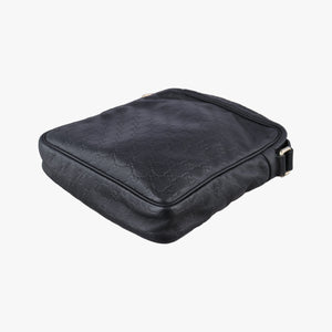 Secondhand Gucci GG Imprime Messenger Black Leather 201448 shoulderbag | stylenewstar