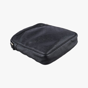 Secondhand Gucci GG Imprime Messenger Black Leather 201448 shoulderbag | stylenewstar