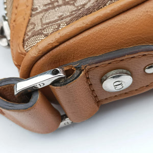 Secondhand Christian Dior Street Chic Beige × Camel Canvas × Leather shoulderbag | stylenewstar