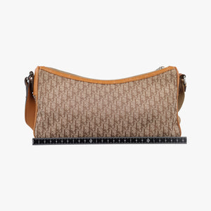 Secondhand Christian Dior Street Chic Beige × Camel Canvas × Leather shoulderbag | stylenewstar