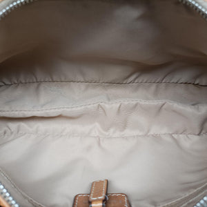 Secondhand Christian Dior Street Chic Beige × Camel Canvas × Leather shoulderbag | stylenewstar