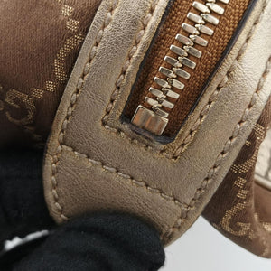 Secondhand Gucci Princy Beige×Champagne Gold GG Canvas × leather 161720 handbag | stylenewstar
