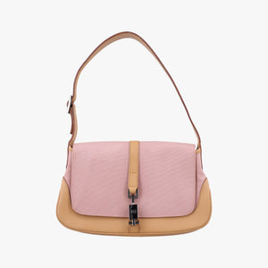 Vintage Gucci Jackie Brown × Pink Canvas × Leather 001 38 shoulderbag | stylenewstar
