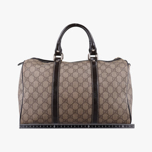 Pre-owned Gucci GG plus Spring Joy GG Supreme Brown PVC coated canvas 193603 handbag | stylenewstar