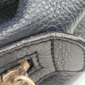 Pre-owned Gucci Sherry Line navy Leather 269876 handbag | stylenewstar